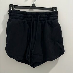 Women's Black Casual Sweatshorts Shorts